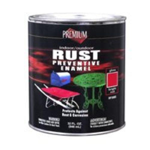 Premium RP3005 Rust Preventive Enamel 1 Quart, Bright Red