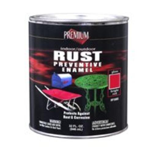 Premium RP3005 Rust Preventive Enamel 1 Quart, Bright Red