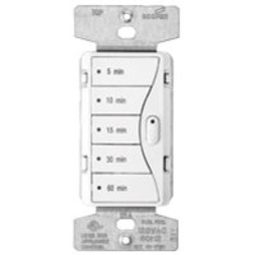 Cooper Wiring 9590WS Aspire 5-Button Preset Minute Timer, White Satin