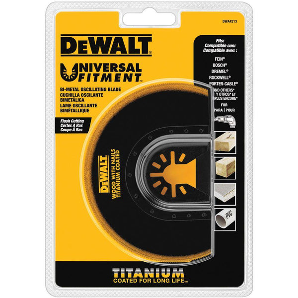 DeWalt DWA4213 Oscillating Titanium Flush Cut Blade