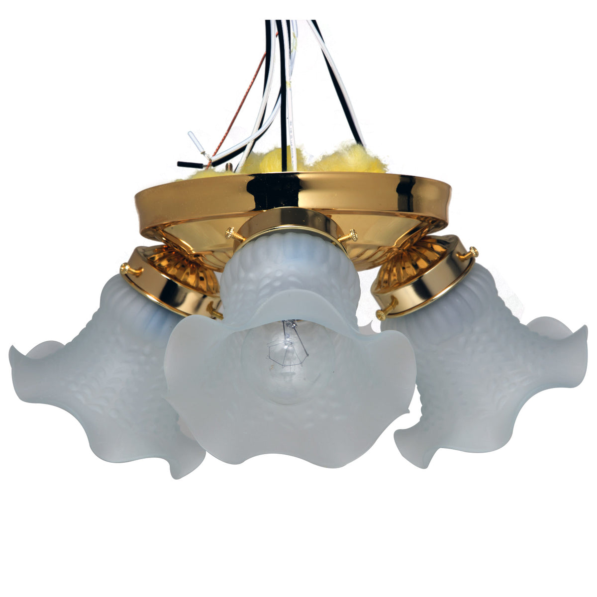 Boston Harbor F6BB03-22013L Three Light Ceiling Fixtures, Polished Brass