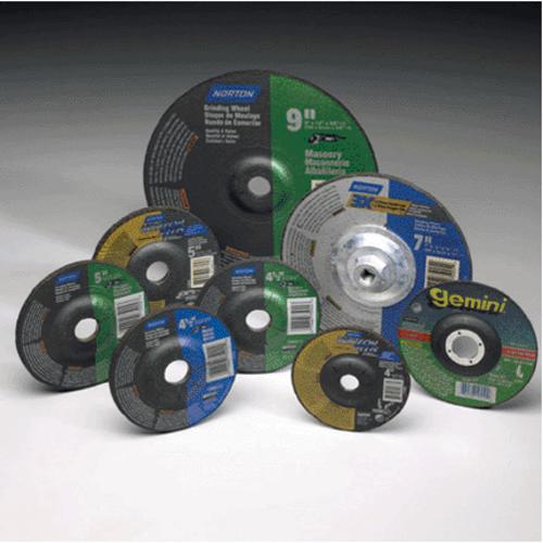 Norton 42013 Masonry Depressed Center Abrasive Wheel, Type 27, 5/8"x4"x1/8"