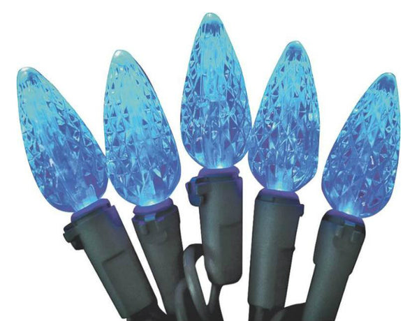 Holiday Basix U10E405D 60 Blue LED C6 Christmas Lights