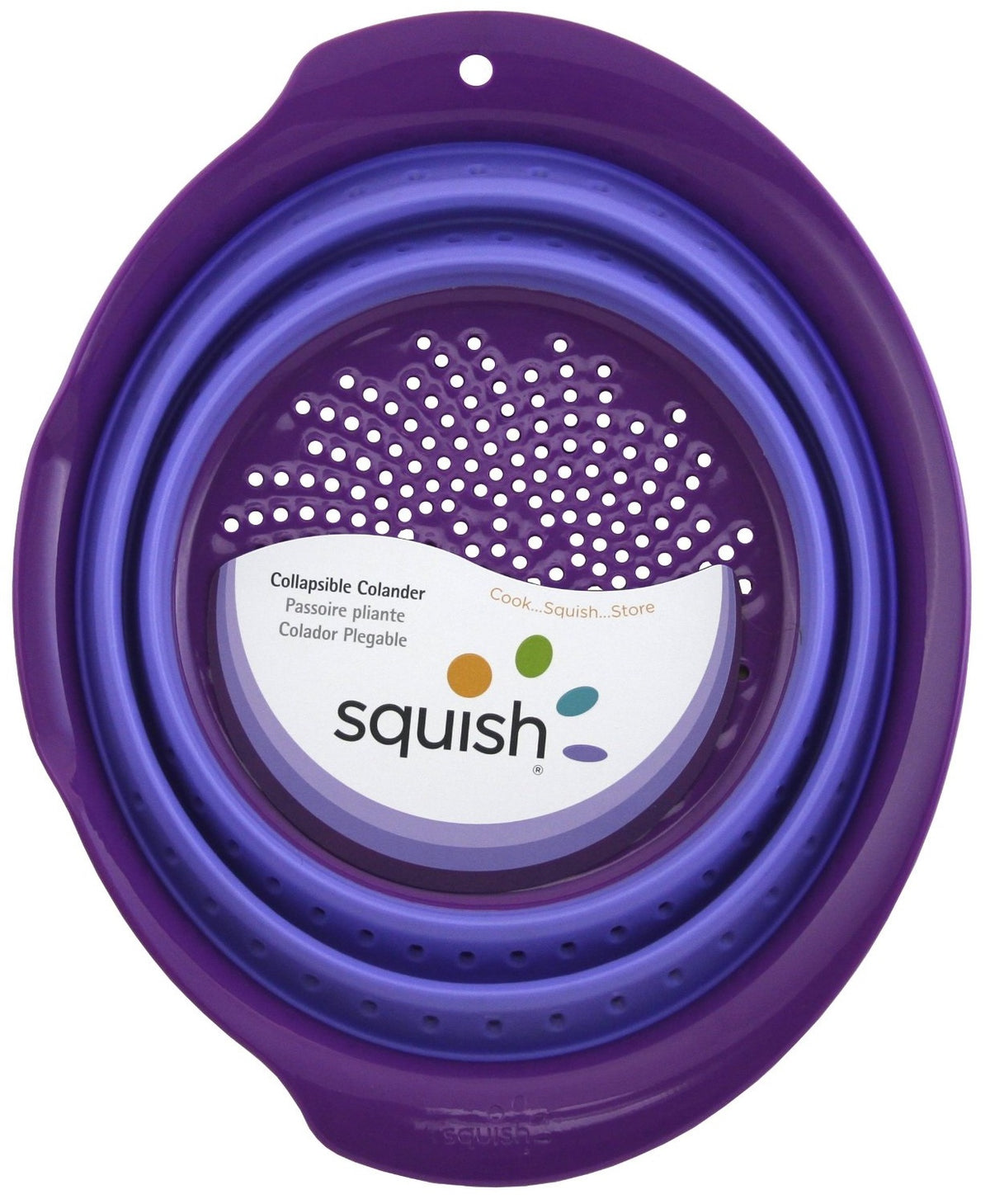 Squish 41054 Collapsible Colander, 6 Quart, Assorted Color