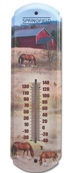 Taylor 98211 Metal Thermometer, Horse Artwork, 17"