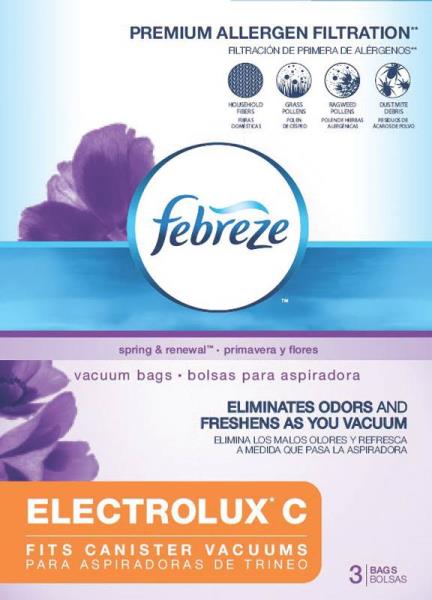 Febreze 52B61 Vacuum Cleaner Bag, Electlux
