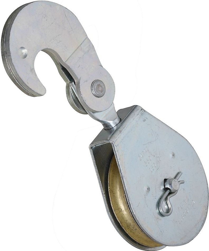 National Hardware N225-599 3215BC Swivel Hook Single Pulleys, 2-1/2", Zinc plated