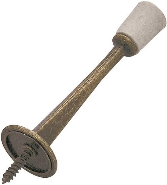 Prosource H20-Z021-PS Baseboard Doorstops, Antique Brass