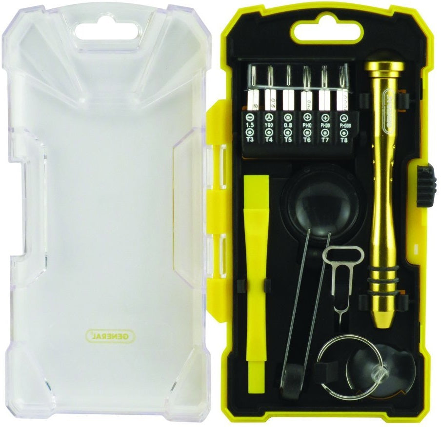 General Tools 660 Smart Phone Repair Tool Kit, 17 Piece