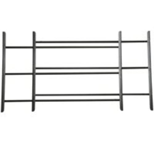 Knape & Vogt 1123-DB Window Guard 15" x 23-42", Dark Black