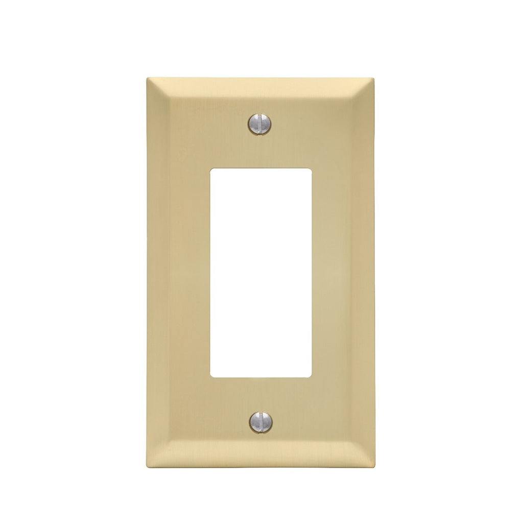 AmerTac 163RSB Century Wallplate, Satin Brass, 1-Gang