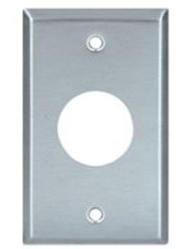Cooper Wiring 93091-BOX Stainless Steel 1 Gang Receptacle Wallplate