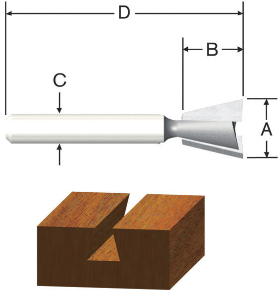 Bosch 23115 Carbide Tipped Router Bit 9/16"X7.5"