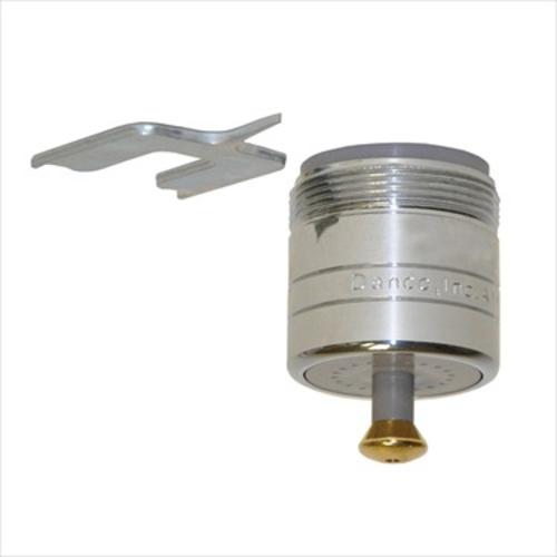 Danco 10490 27M/F Dual Thread Push Flow Faucet Aerator 1.5 Gpm, Chrome