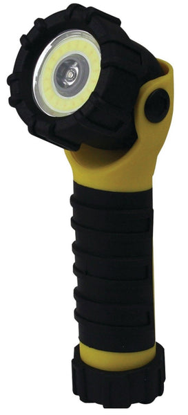 Dorcy 41-2386 203-Lumen LED or COB Swivel-Head Flashlight, Yellow