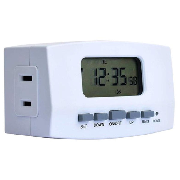 Westek TE1602WHB Weekly Digital Bar Timer, White