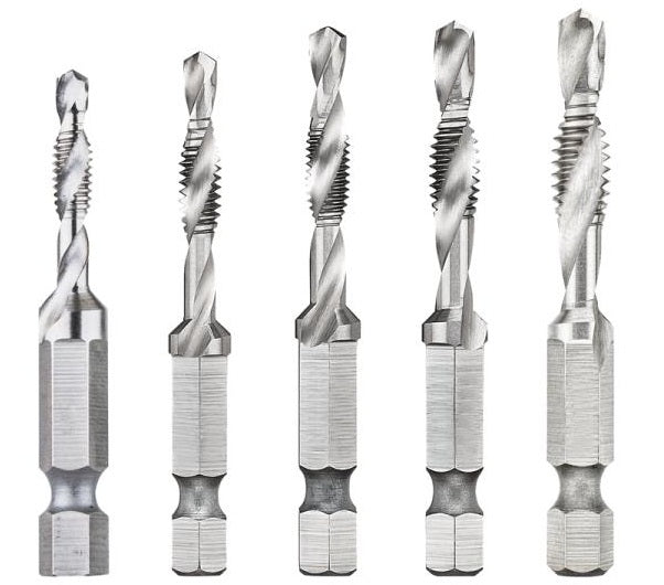 DeWalt DWADTQTR5SET Tap & Drill Combo Set, 5 Piece