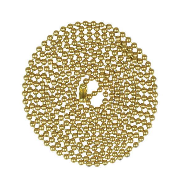 Jandorf 60361 Beaded Chain, Brass, 5&#039;