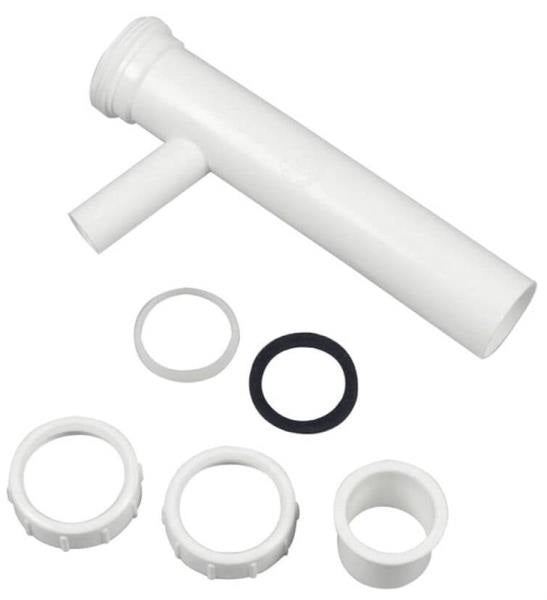 Danco 94057 Dishwasher Tailpiece, White, 1-1/2" x 8"
