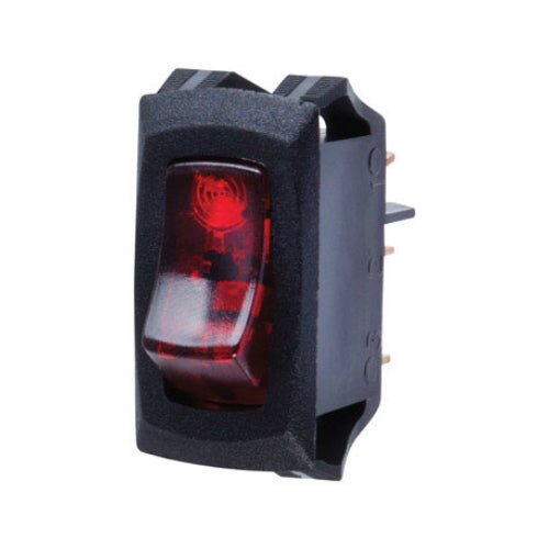 Jandorf 61032 Illuminated SPST Rocker Switch, 10 Amp, 125 Volt