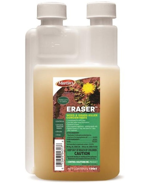 Martin's 82004317 Eraser Weed & Grass Killer, Concentrate, Pint