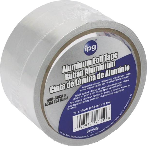 Intertape 9200 Aluminum Foil Tape, 2" x 10 yd