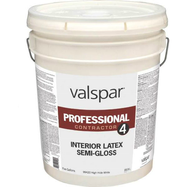 Valspar 99420 Professional Contractor 4 Interior Latex Paint, White