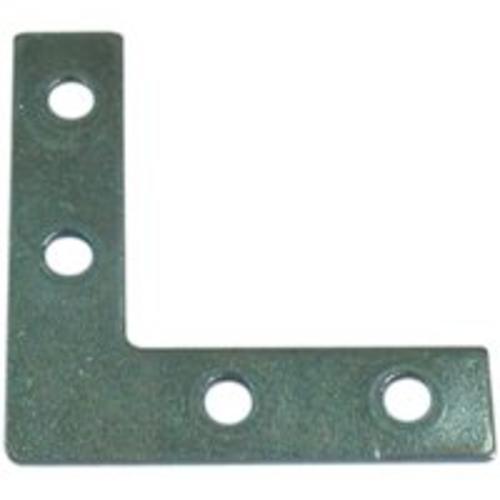 ProSource FC-Z015-01 Steel Flat Corner Brace w/Screw, Zinc Plated, 1-1/2"x3/8"