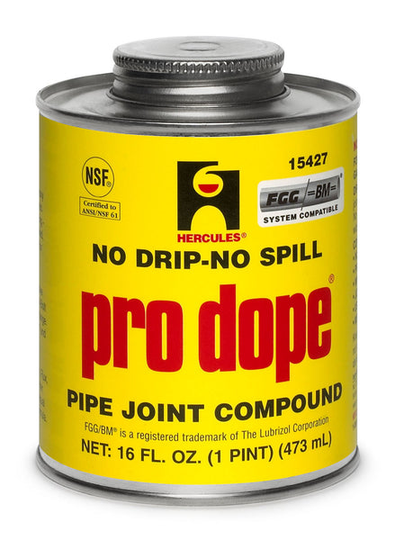 Oatey 15427 Hercules Pro Dope Pipe Joint Compound, 1 Pt, Gray