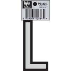Hy-Ko PS-20/L Vinyl lettering Reflective House Letter L, Size 3-1/4"