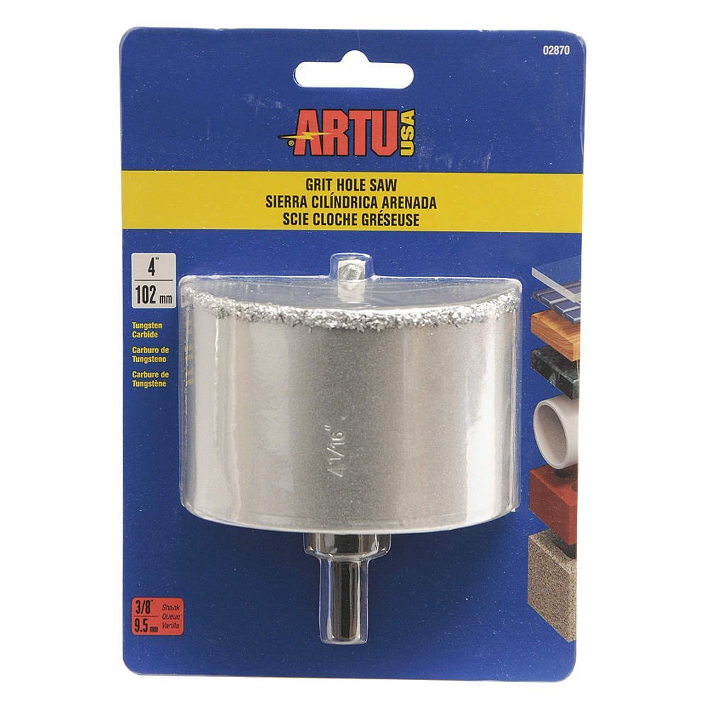Artu USA 02870 Hole Saw Set, 3 Piece, 4"