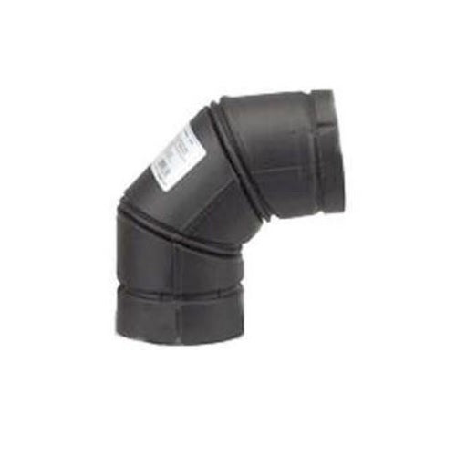 Selkirk 243231B/24230B Type L Vent Stove Pipe Elbow, 3", Black