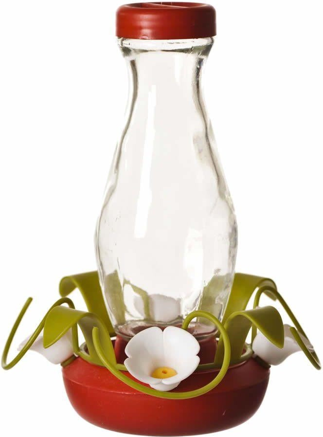 Perky-Pet 161-3 Glass Funnel-Fill Hummingbird Feeder, 16 Oz