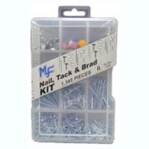 Midwest 14995 Nail Tack Brad Assortment Kit