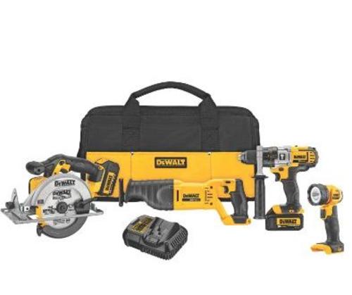 DeWalt DCK491L2 Lithium-Ion Cordless Tool Combo Kit, 20V
