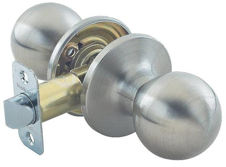 Prosource T9630BRA4V Passage Knob Lockset, Stainless Steel