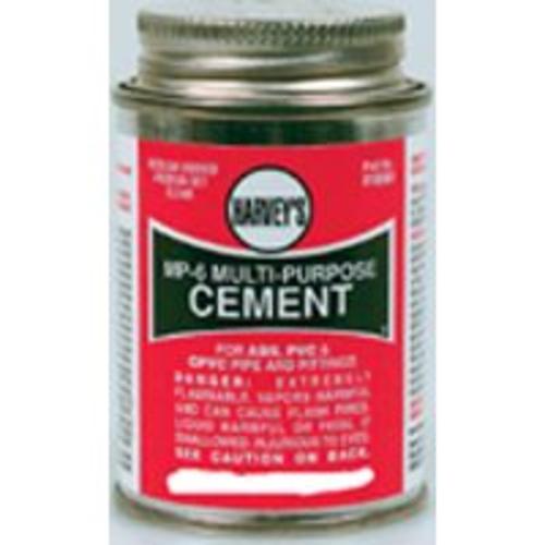 Harvey 018020-12 "Mp-6" Multi Purpose Cement 16 Oz - Clear