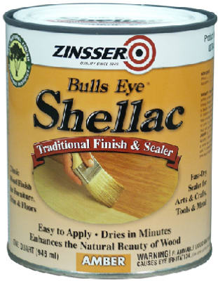 Zinsser 0704H Bulls Eye Amber Shellac, 1 Qt, 3 Lb