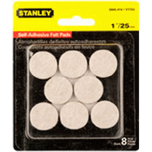 Stanley 845414 Oatmeal Self-Leveling Felt Pads, 1"