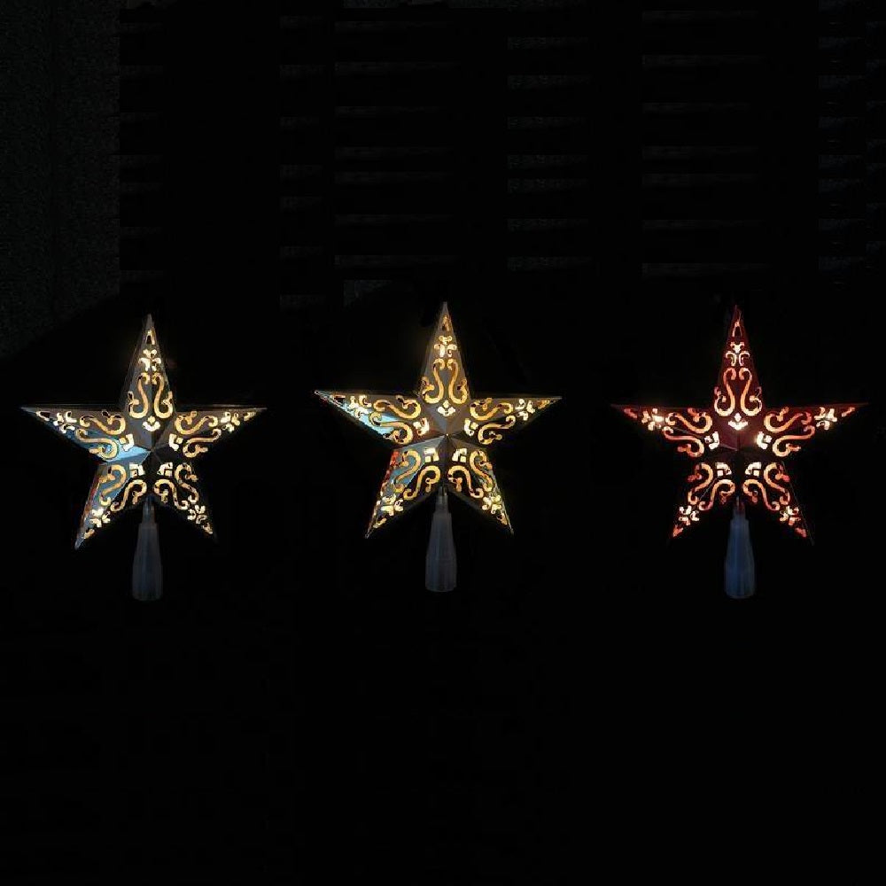 Santas Forest 19359 Christmas Pre-Lit 5P Star Light, Assorted Color, 10"