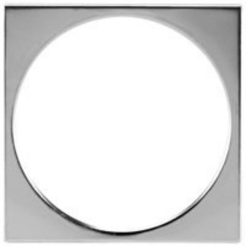 Oatey 42042 Square Tile Ring 4-1/4", Stainless Steel