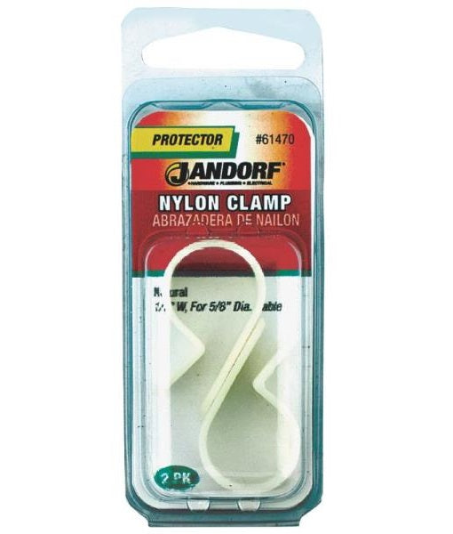 Jandorf 61470 Nylon Clamp, 1/2" x 5/8", Natural