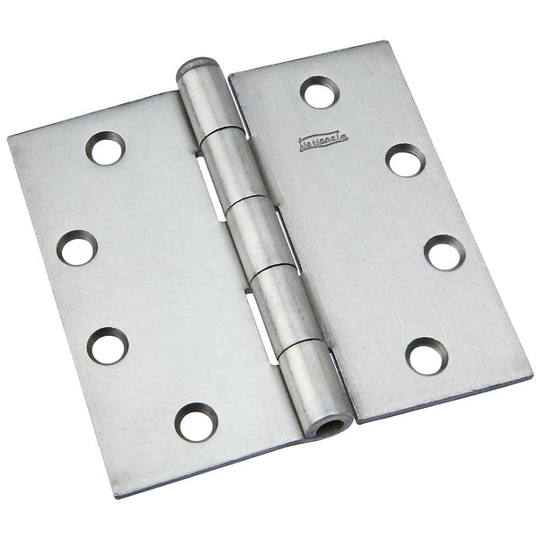 National Hardware N140-046 Removable Pin Broad Hinge, 4-1/2", Plain Steel