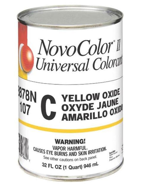 NovoColor ll 8878N Universal Colorant, C Yellow Oxide, Quart