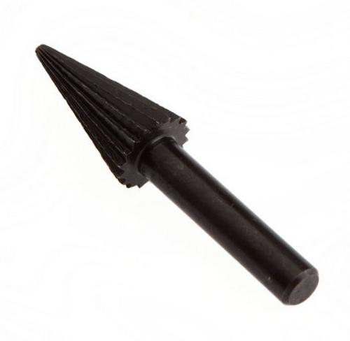 Forney 60074 Conical Shaped Rotary File, 1"x1/2"x1/4"
