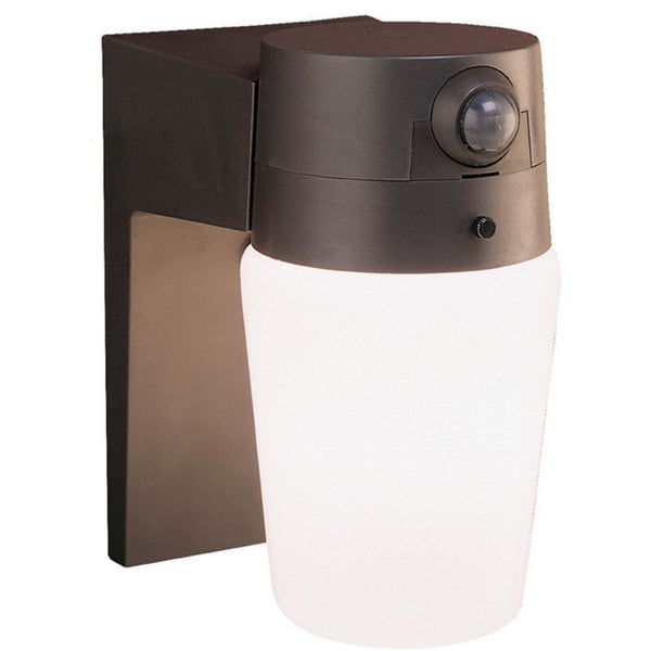 Heath Zenith HZ-5610-BZ Entryway Cylinder Glass Motion Sensor, 60 Watt