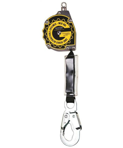 Guardian 10900-QC Retractable Lifeline Aramid Fiber Webbing, Aluminum, 11'