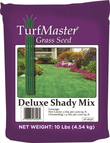 TurfMaster 28-08558 Delux Shady Mix Grass Seed, 10 Lbs