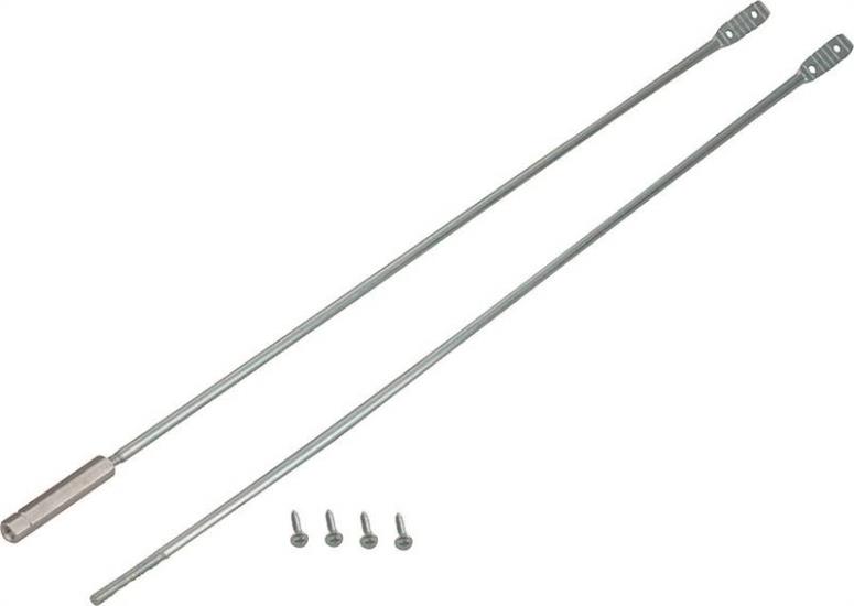 Prosource LR-105-PS Storm/Screen Door Braces, Steel, 42"