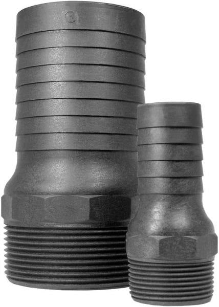 Green Leaf  CN 100 P Nipple Heavy Duty Combo Poly, 1" Barb